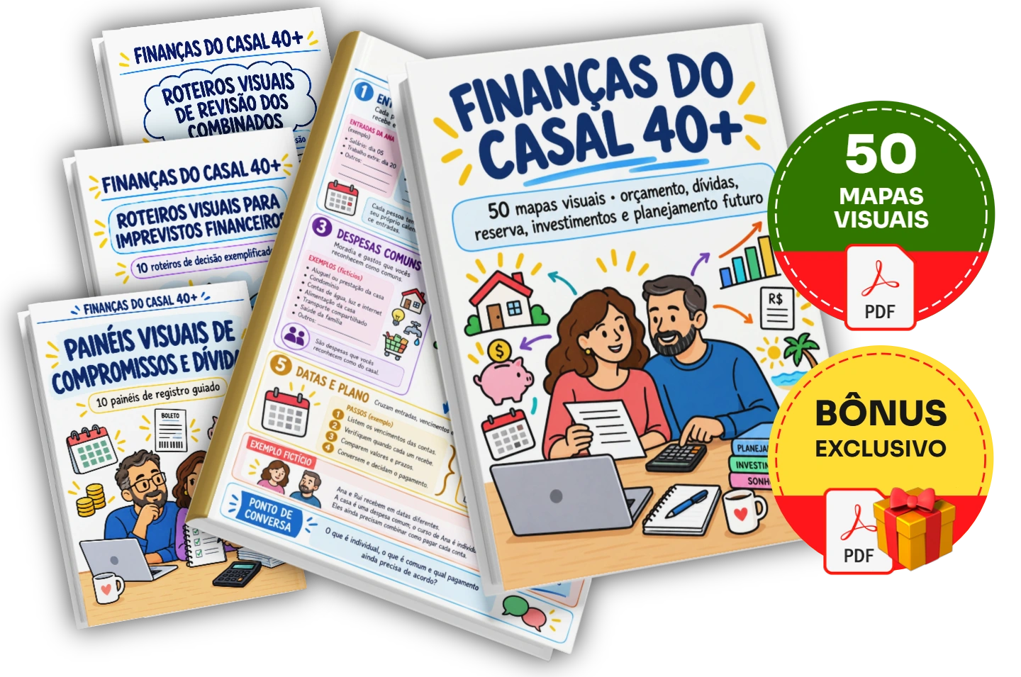 O que você encontra nos mapas para estudar e conversar.